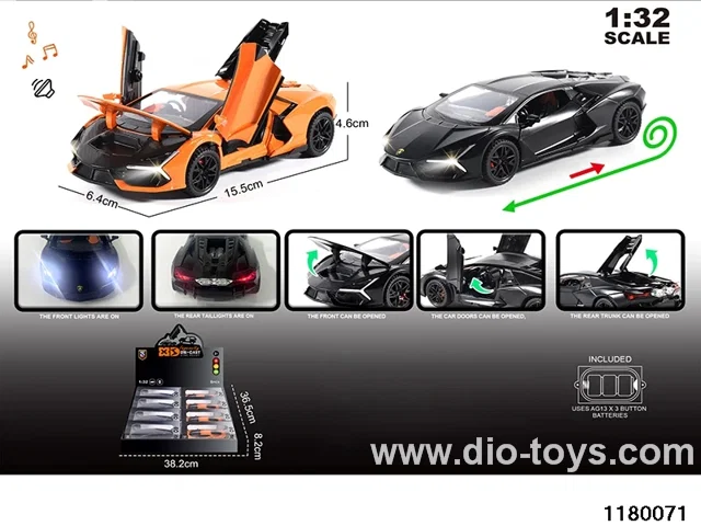 1:32 Alloy pull back car with lighted sound effects