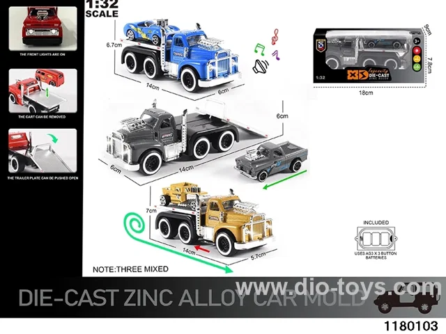 1:32 Alloy pull back car with lighted sound effects