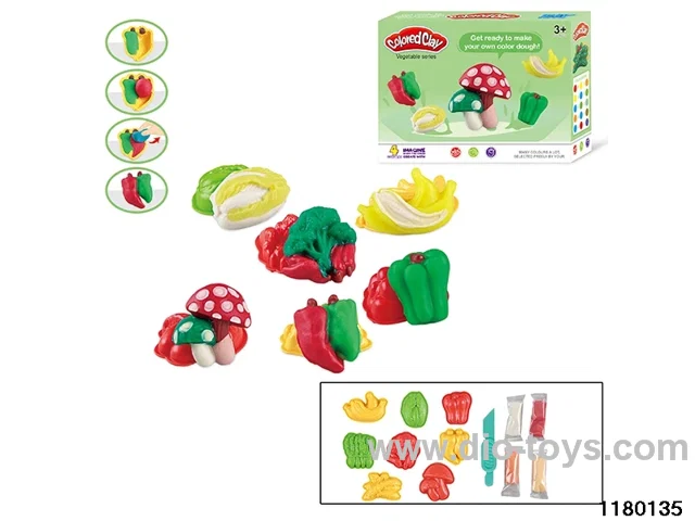 Colorful clay toys