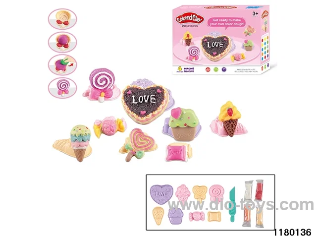 Colorful clay toys