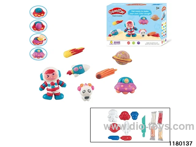 Colorful clay toys