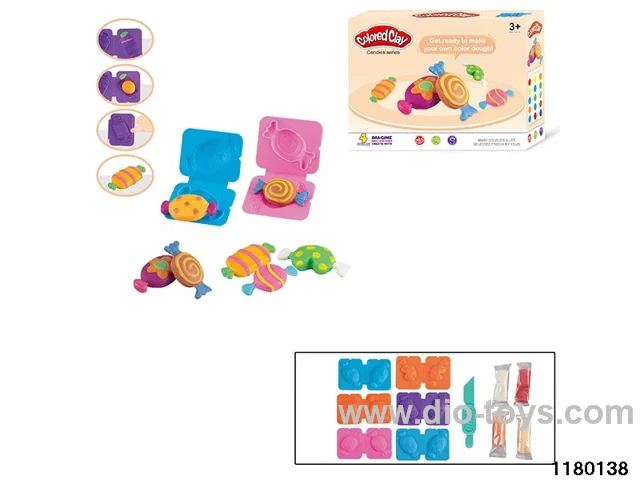 Colorful clay toys