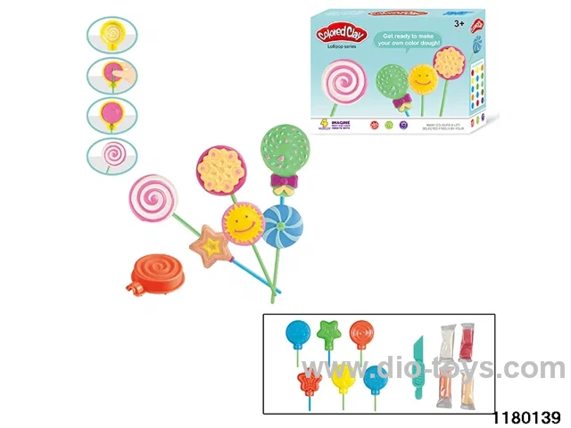 Colorful clay toys