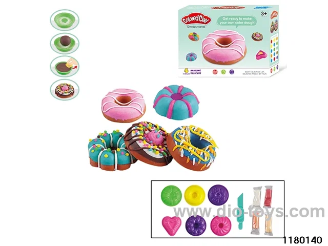 Colorful clay toys