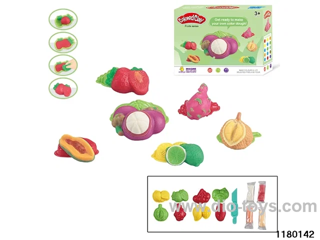 Colorful clay toys