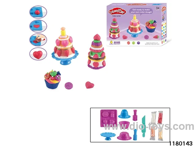 Colorful clay toys