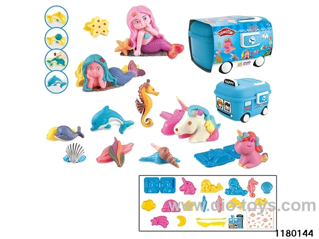 Colorful clay toys