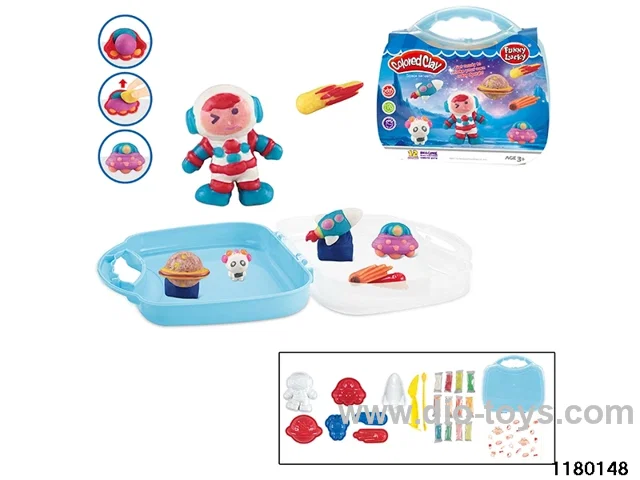 Colorful clay toys