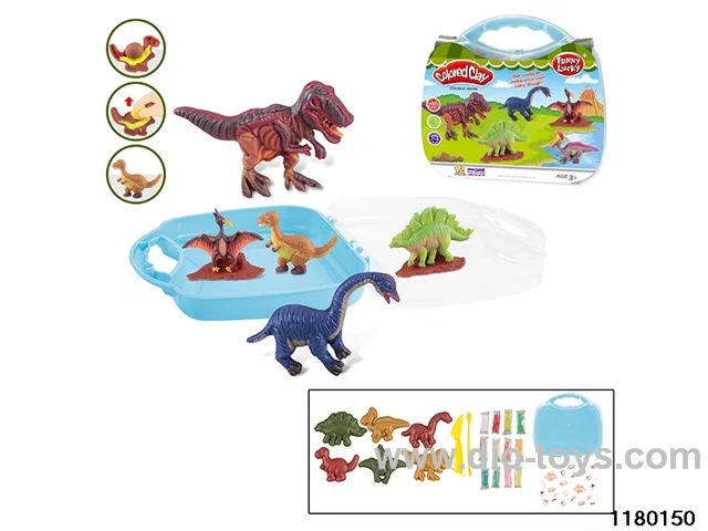 Colorful clay toys