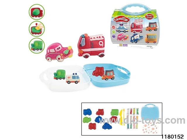 Colorful clay toys