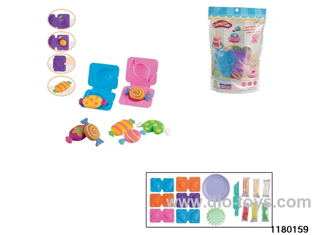Colorful clay toys