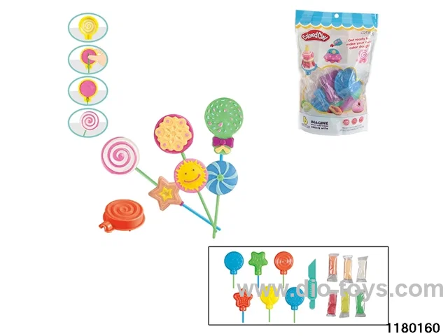 Colorful clay toys