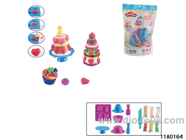 Colorful clay toys