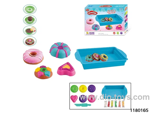 Colorful clay toys