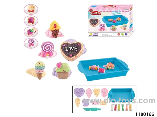 Colorful clay toys