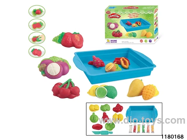 Colorful clay toys