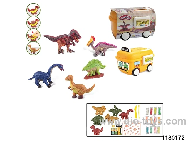 Colorful clay toys