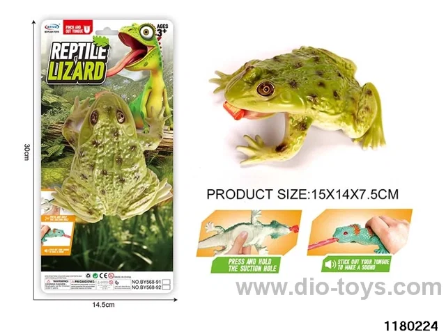 Vinyl frog model（Pressing the tongue）