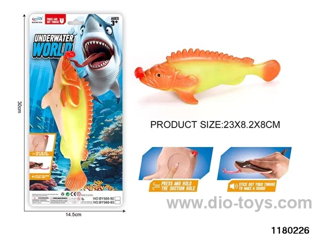 Vinyl Jewel Fish Model（Pressing the tongue）