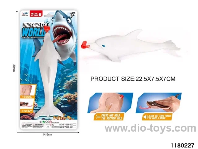Vinyl dolphin model（Pressing the tongue）