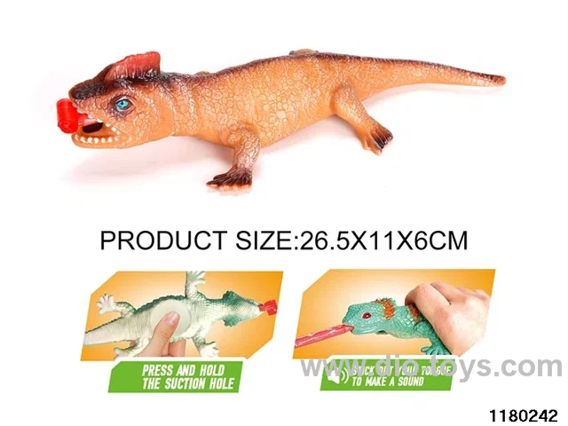 Vinyl Dinosaur Model（Pressing the tongue）