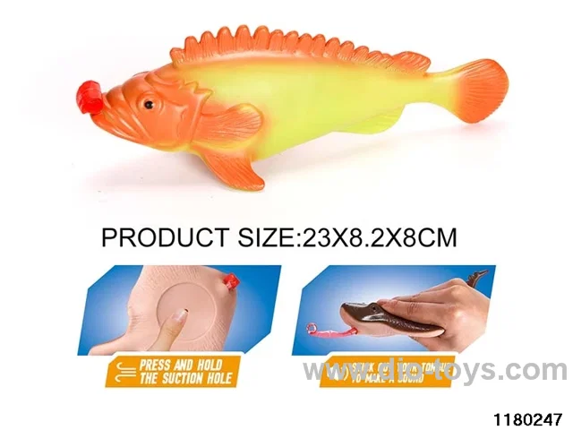 Vinyl Jewel Fish Model（Pressing the tongue）