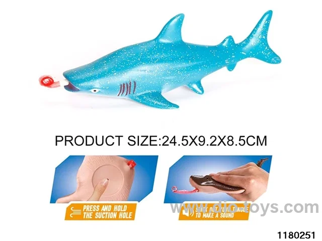 Vinyl whale shark model（Pressing the tongue）