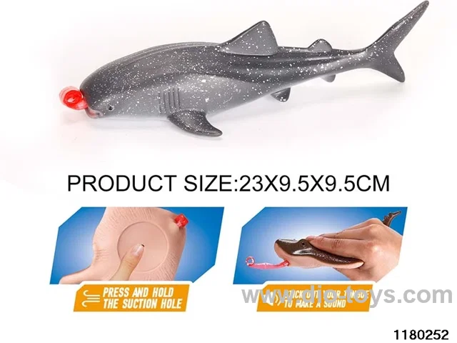 Vinyl whale shark model（Pressing the tongue）