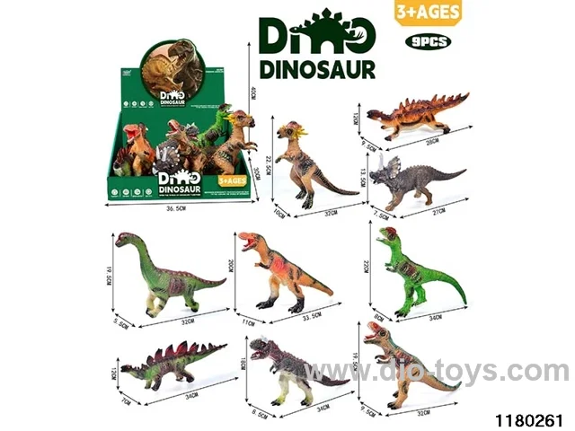Vinyl Dinosaur Model（9pcs）