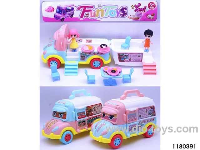 Fast food cart table and chair set