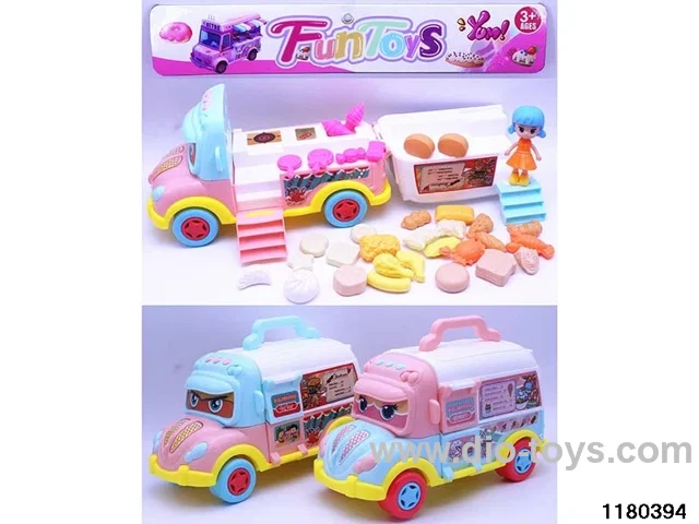 Fast Food Cart + Food Set (32PCS)