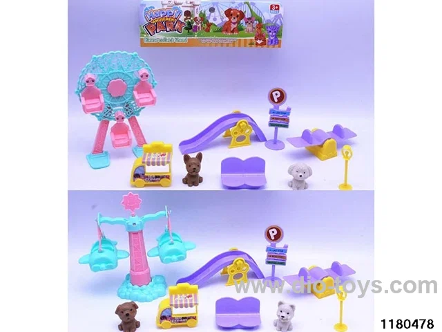 Ferris Wheel / Rotating Airplane Pet Set