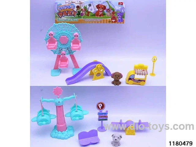 Ferris Wheel / Rotating Airplane Pet Set