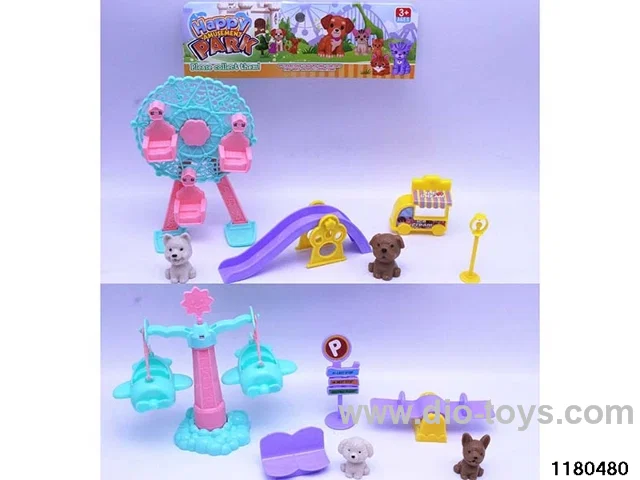 Ferris Wheel / Rotating Airplane Pet Set