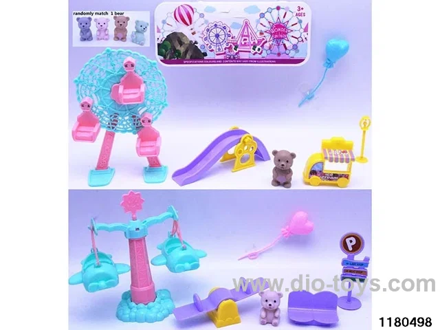 Ferris Wheel / Rotating Airplane Pet Set
