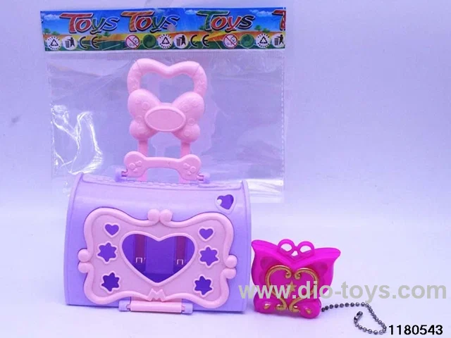 Trolley case + butterfly charm lanyard
