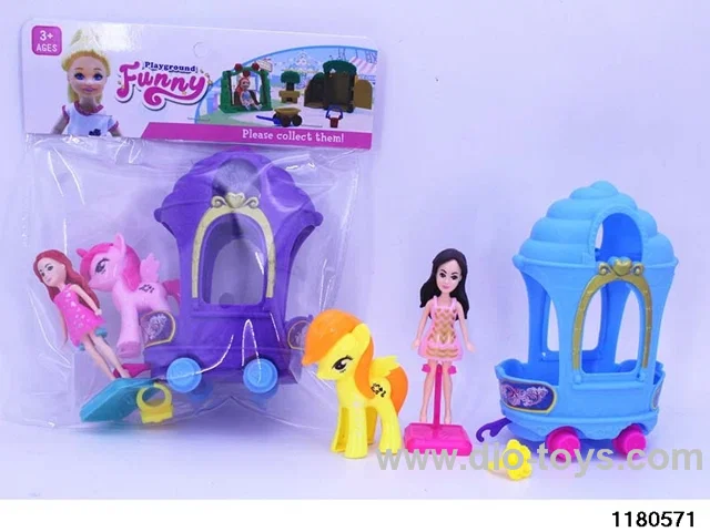 Barbie + Carriage Set