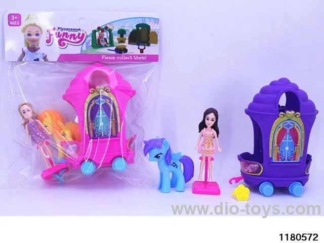 Barbie + Carriage Set