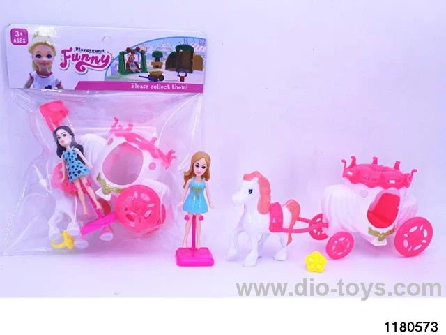 Barbie + Carriage Set