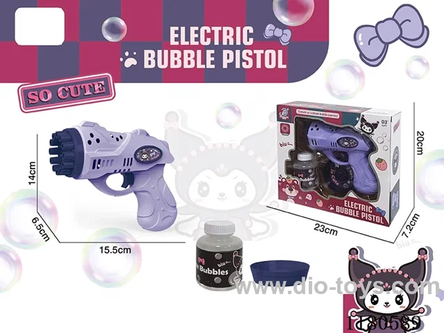 12-hole bubble gun (with light, with 1 bottle of 80ML bubble water, 3 * AA not included)