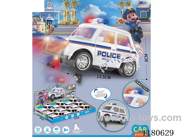 B/O universal stunt police car 9PCS