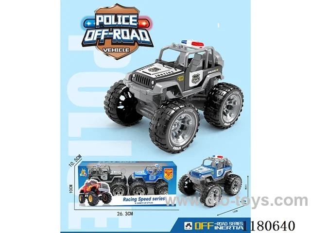Big Foot Inertia Jeep Police Car