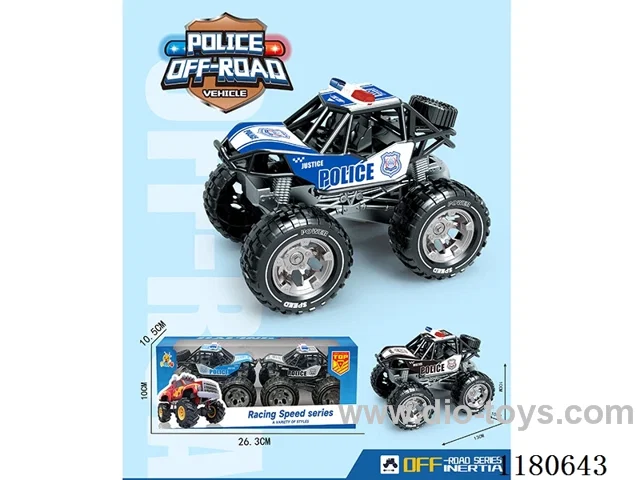 Bigfoot Inertia Crawler Police Car