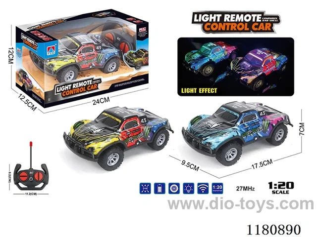 1:20 4ch rc car with light not inclueded battery