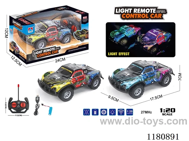 1:20 4ch rc car with light inclueded battery