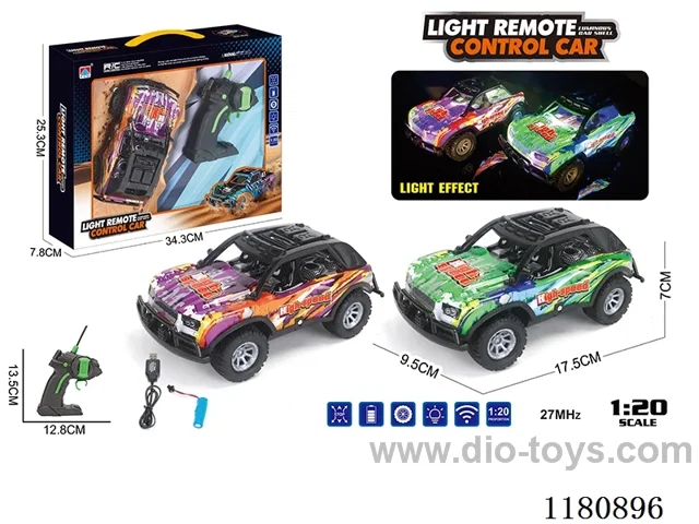 1:20 4ch rc car with light inclueded battery