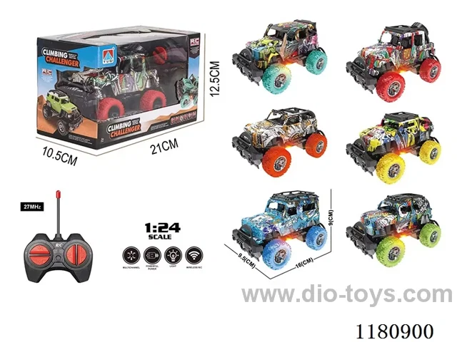 1:24 4ch rc car with light not inclueded battery
