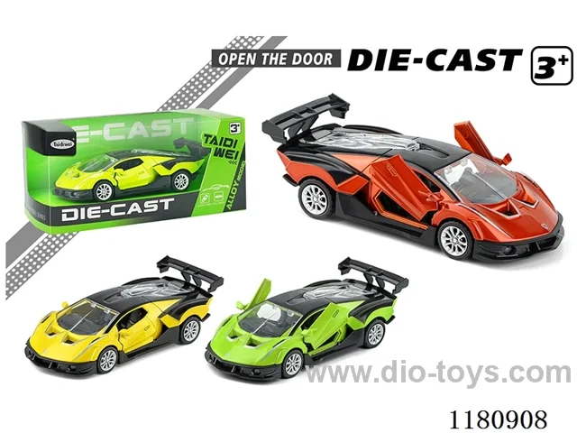 12CM Open Door Lamborghini SCV12 Alloy Car pull back