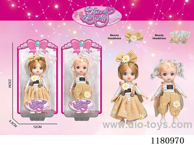 6 inch 17CM 12 joints doll