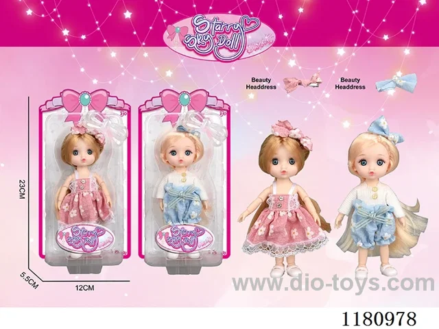 6 inch 17CM 12 joints doll